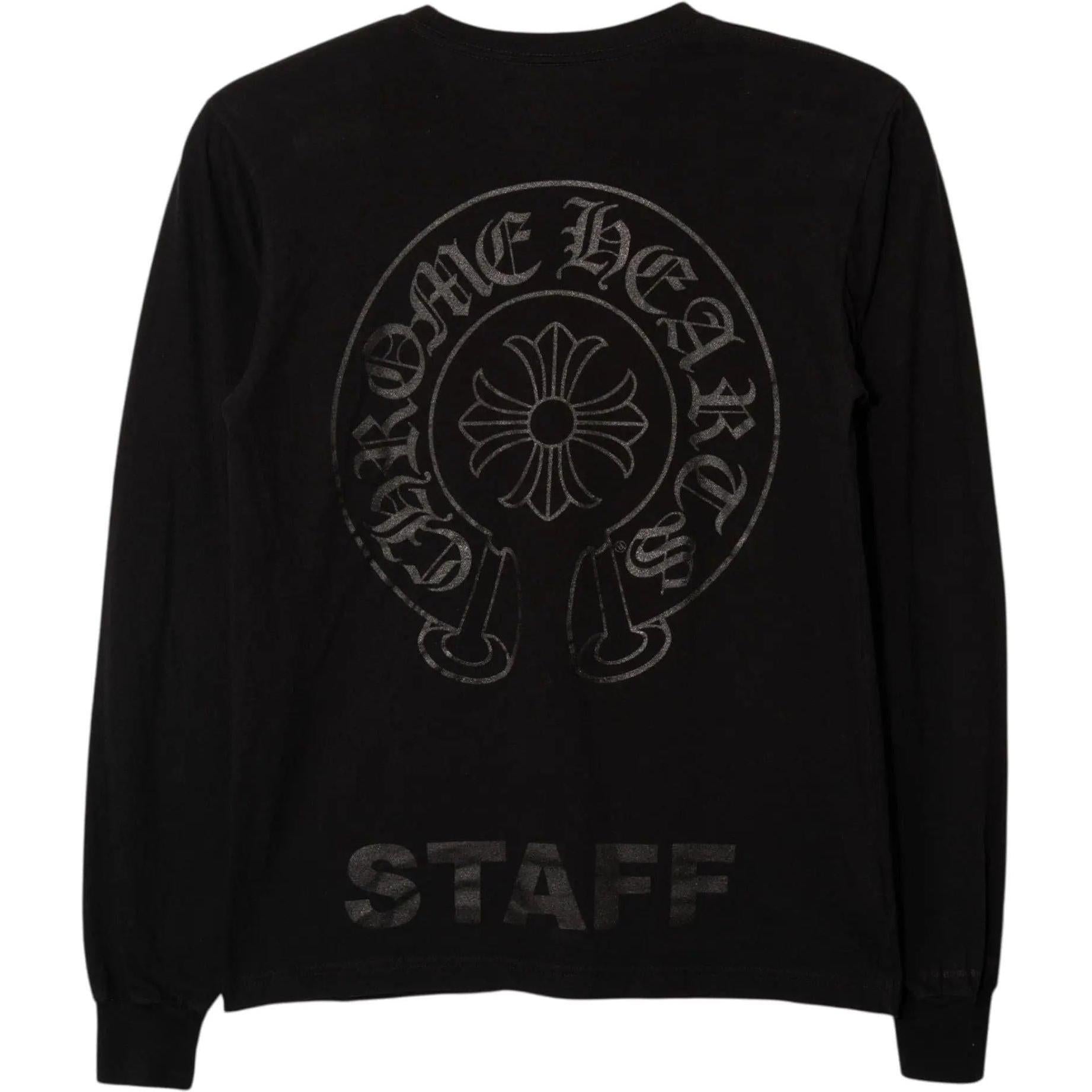 Chrome Hearts Staff Horseshoe L/S T-Shirt Black Toal