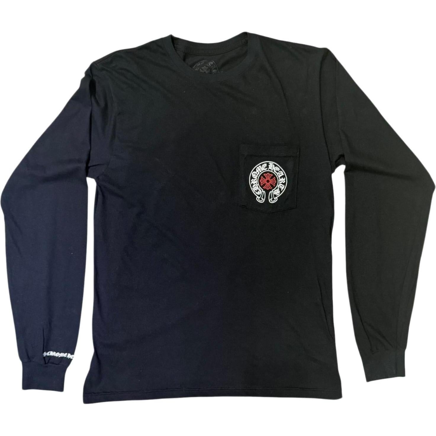 Chrome Hearts Staff Long Sleeve T-Shirt Black/Red