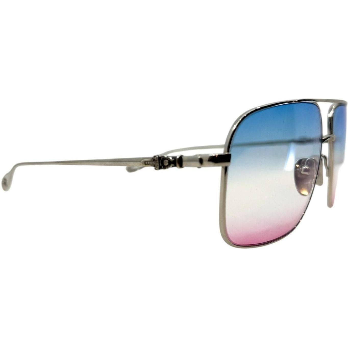 Chrome Hearts Stains VII Blue Pink Diamond Sunglasses