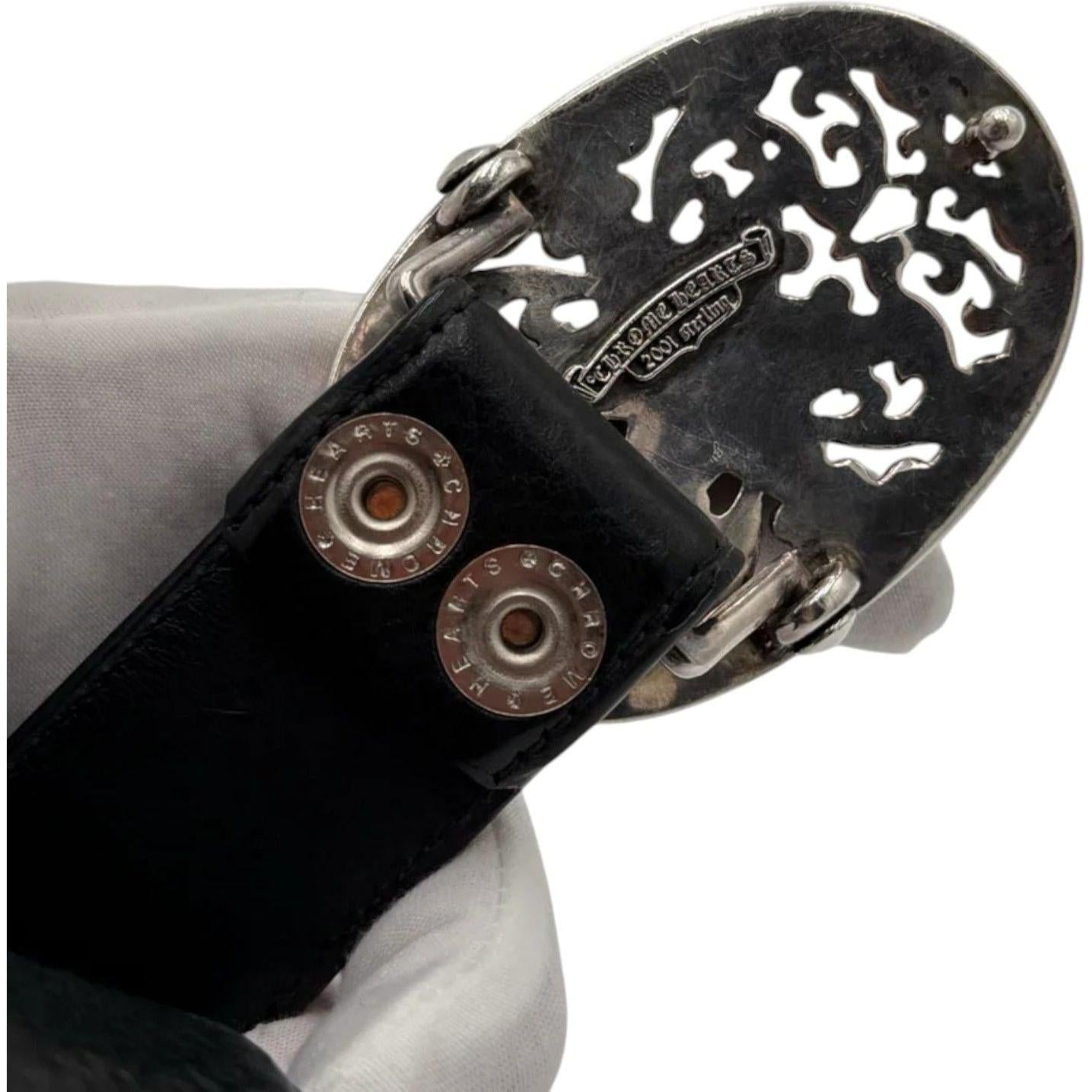 Chrome Hearts Star Oval Buckle Belt