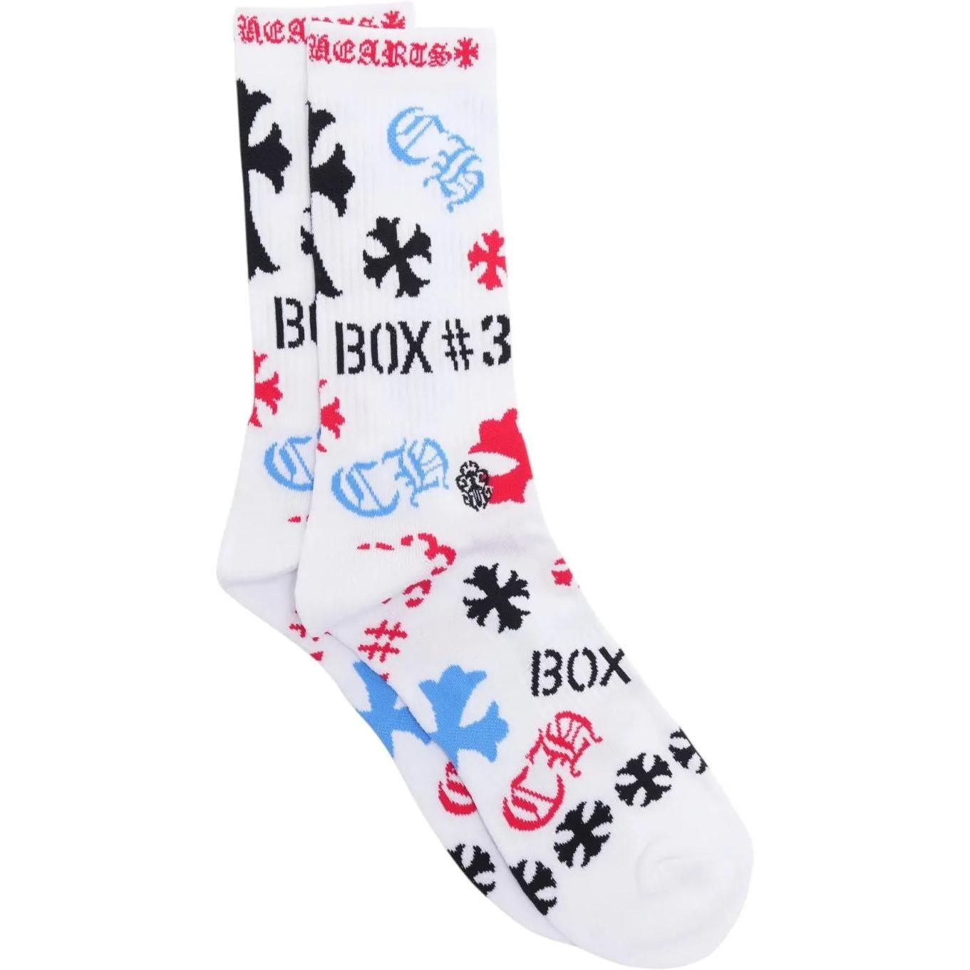 Chrome Hearts Stencil Socks White