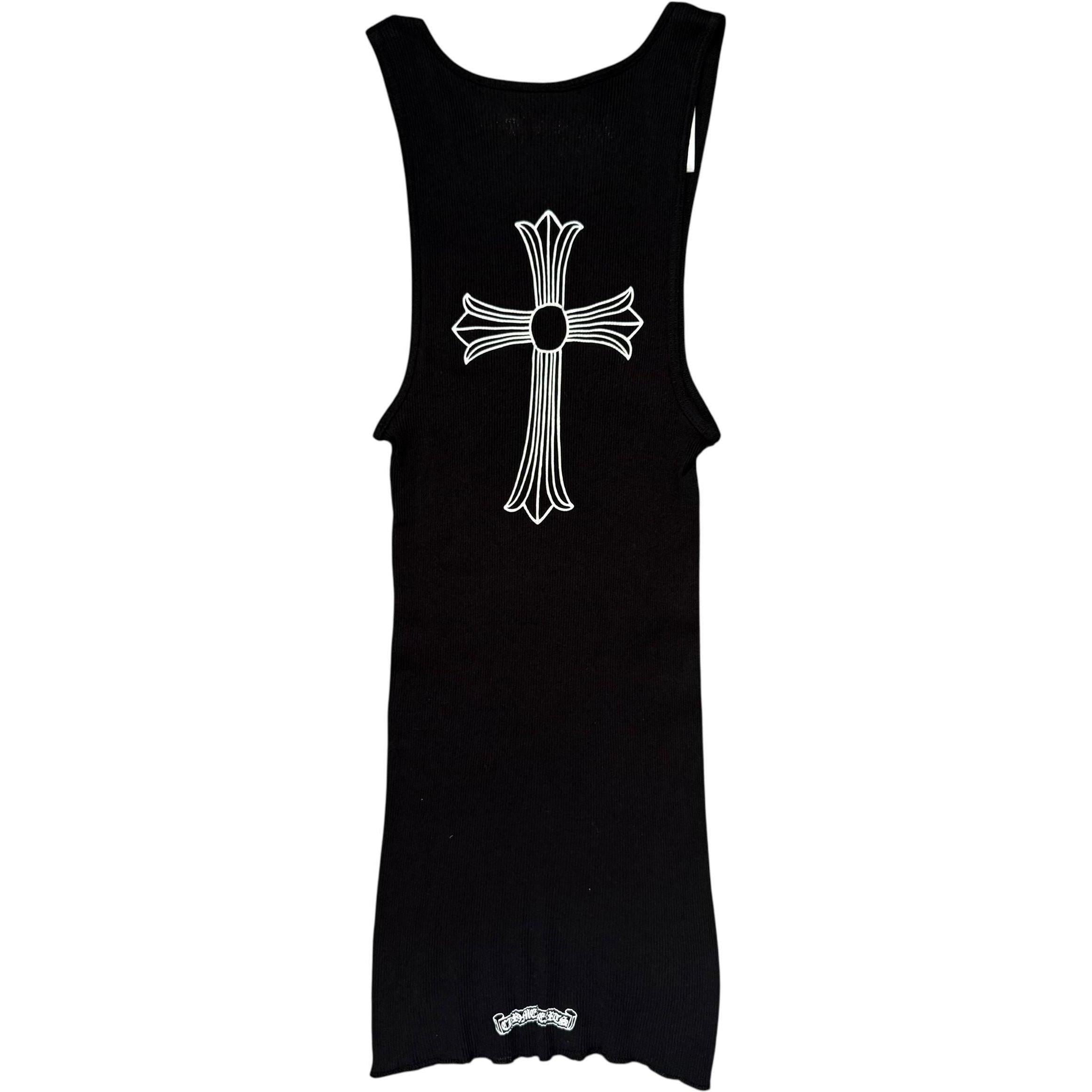 Chrome Hearts T Bar Cross Rib Tank Top Black