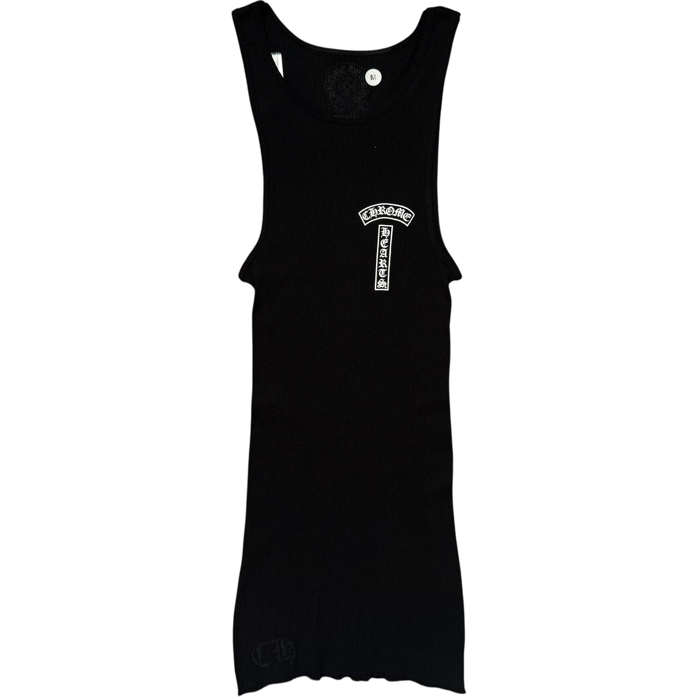 Chrome Hearts T Bar Cross Rib Tank Top Black