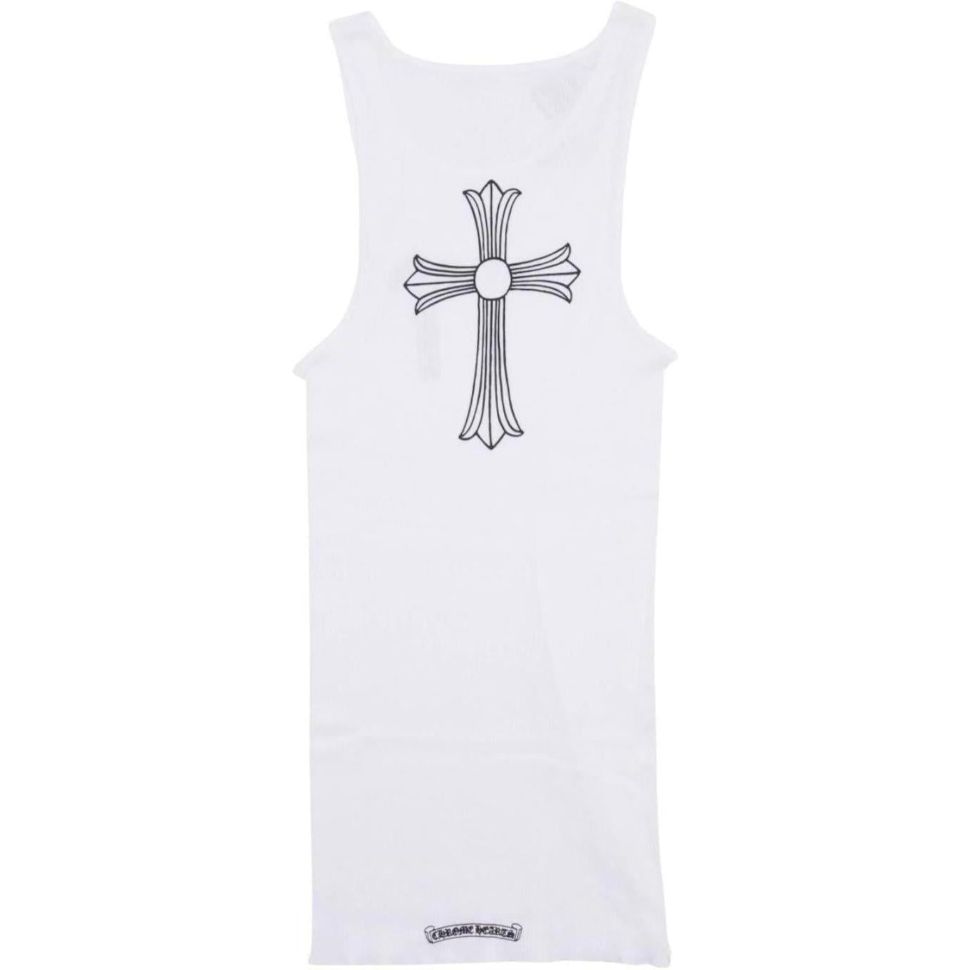 Chrome Hearts T Bar Cross Rib Tank White