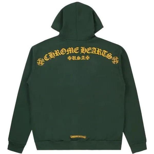 Chrome Hearts T-Bar Online Exclusive Hoodie Green
