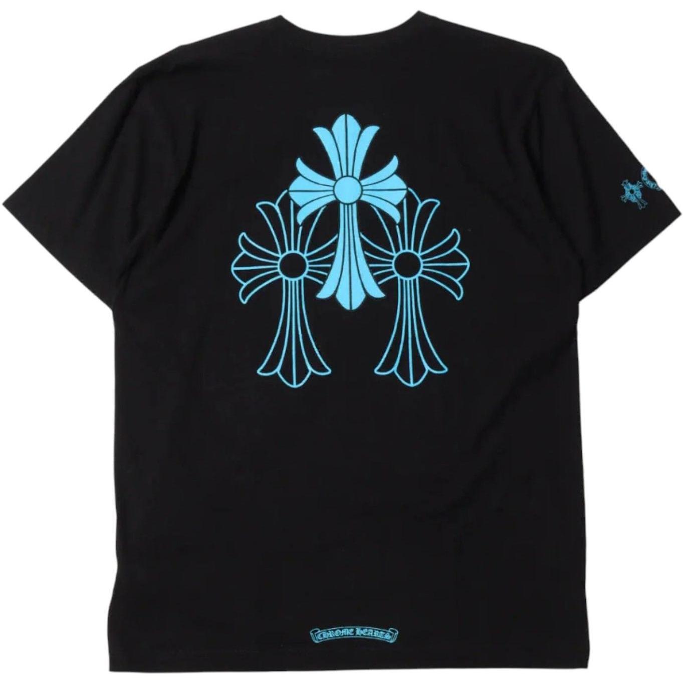 Chrome Hearts Teal Horseshoe T-Shirt Black