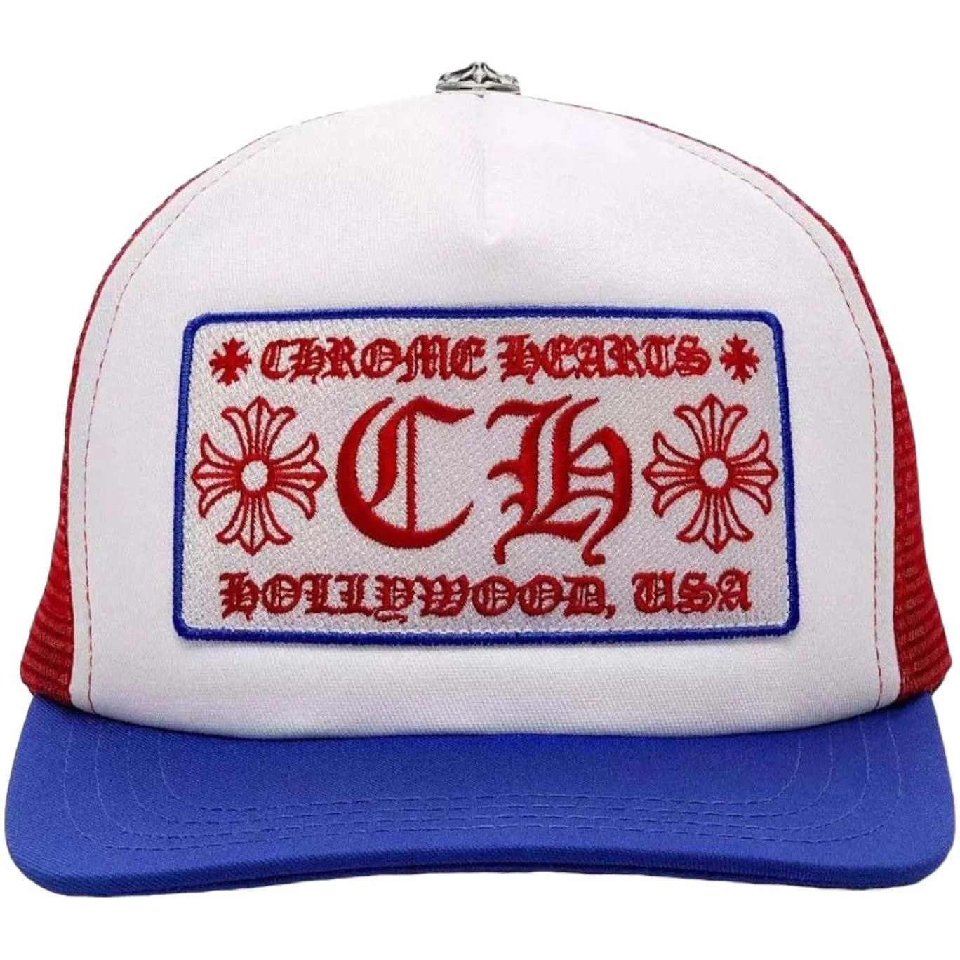 Chrome Hearts Trucker Hat Blue/Red/White