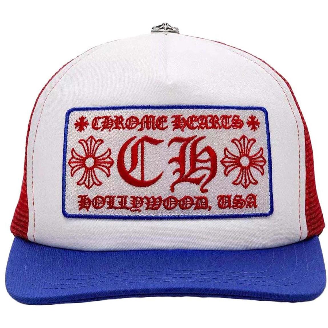 Chrome Hearts Trucker Hat Blue/Red/White