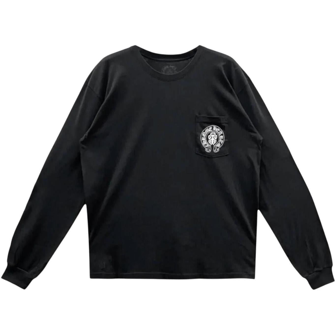 Chrome Hearts USA Flag Pocket Long-Sleeve Black