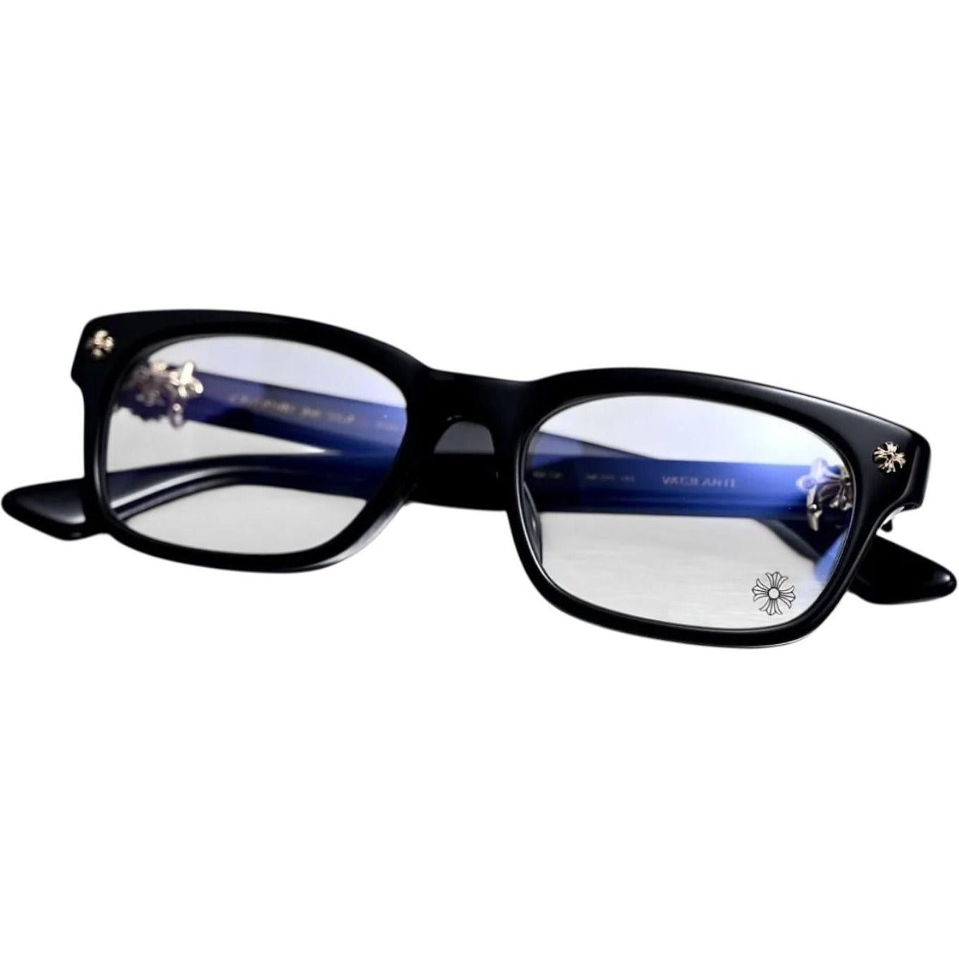 Chrome Hearts Vagilante Black/18k Gold Plated Glasses