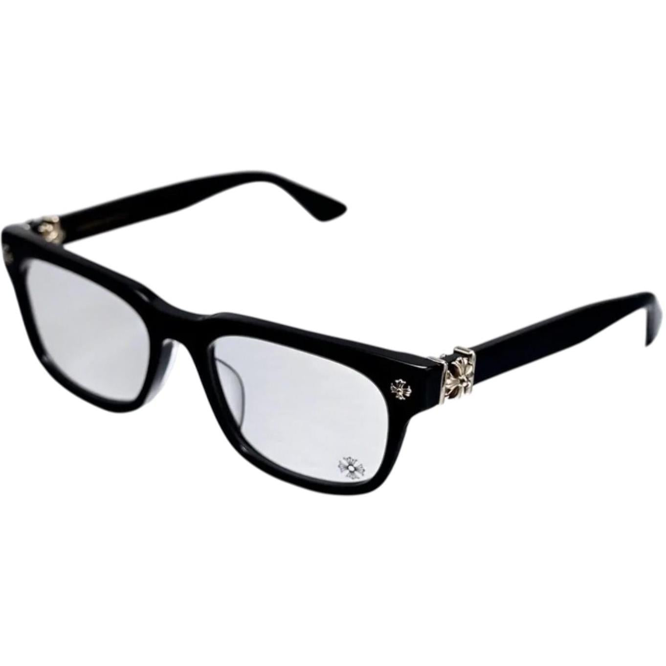Chrome Hearts Vagilante Black/18k Gold Plated Glasses