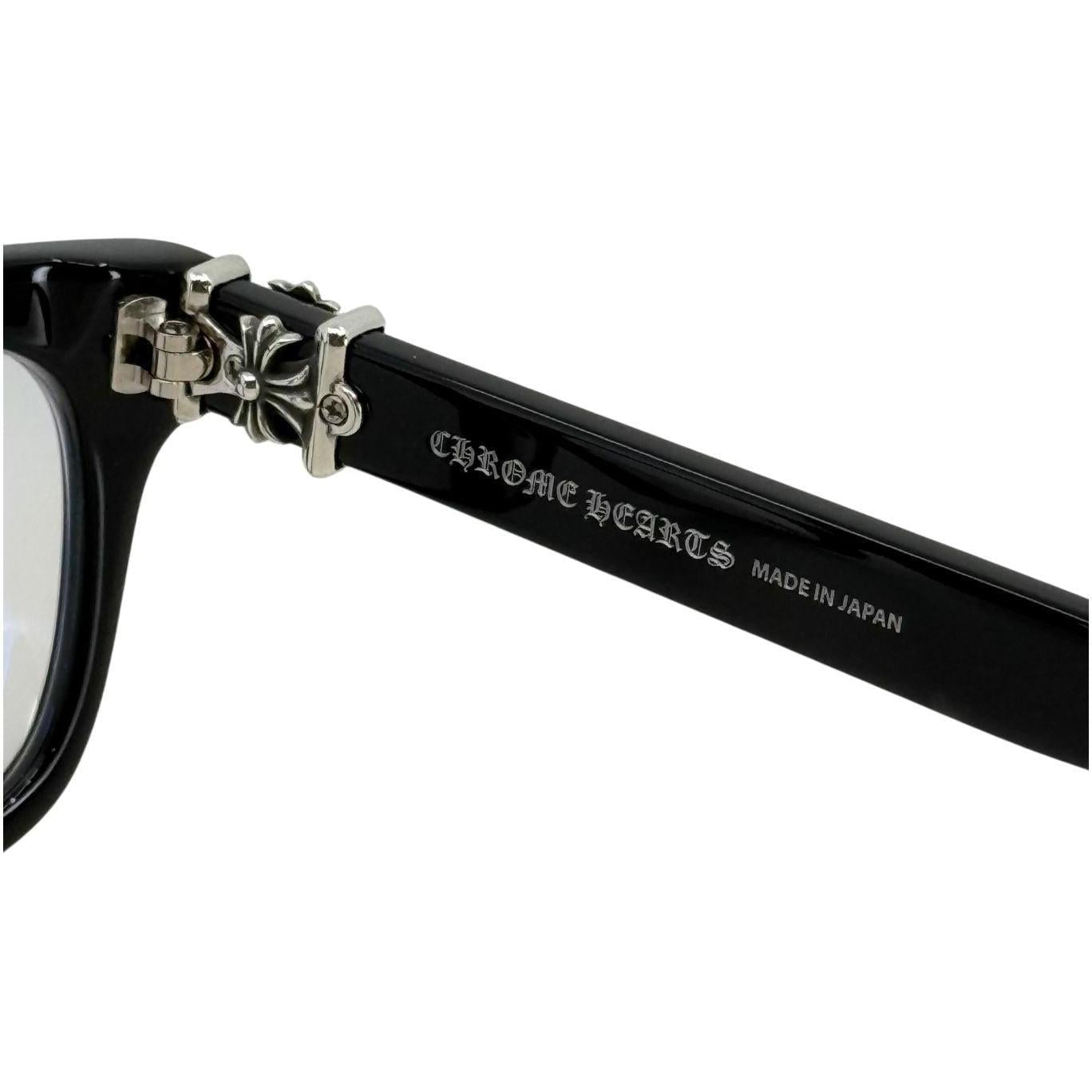 Chrome Hearts Vagilante Black/Sterling Silver Glasses