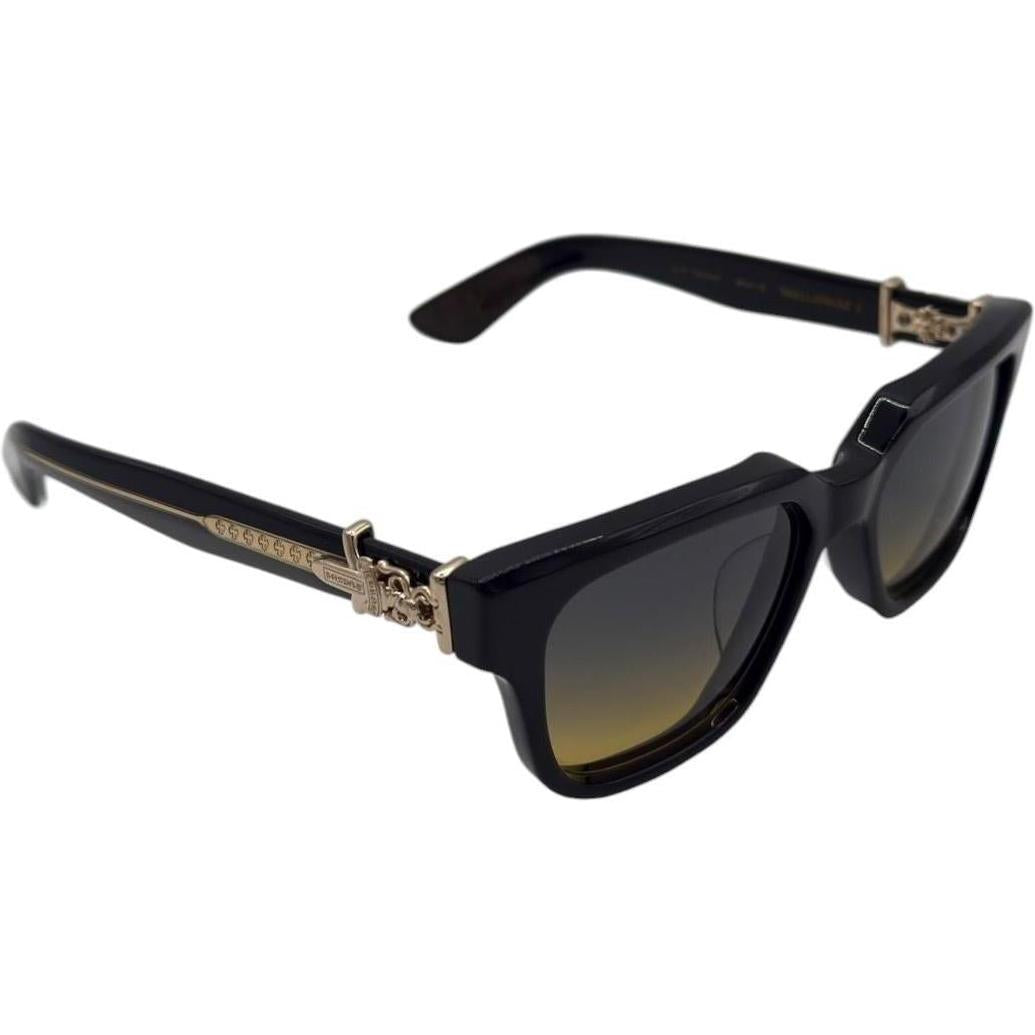 Chrome Hearts Vagillionaire Black/18k Gold Plated Sunglasses