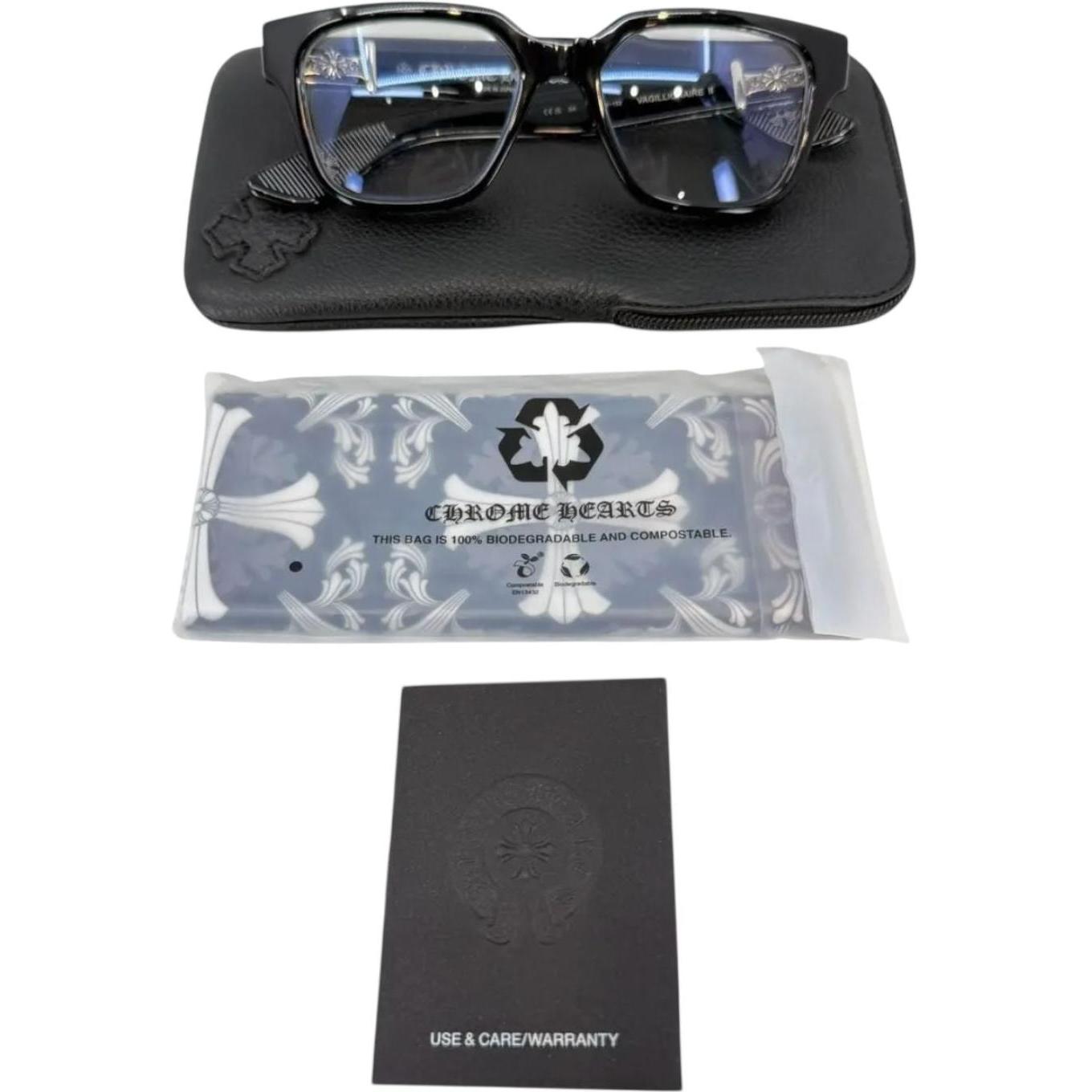 Chrome Hearts Vagillionaire II Black/Silver Glasses