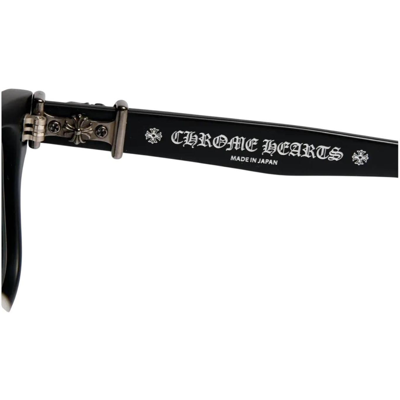 Chrome Hearts Vagillionaire II Black/Sterling Silver Glasses