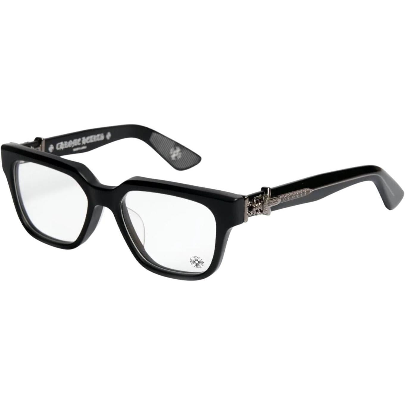 Chrome Hearts Vagillionaire II Black/Sterling Silver Glasses
