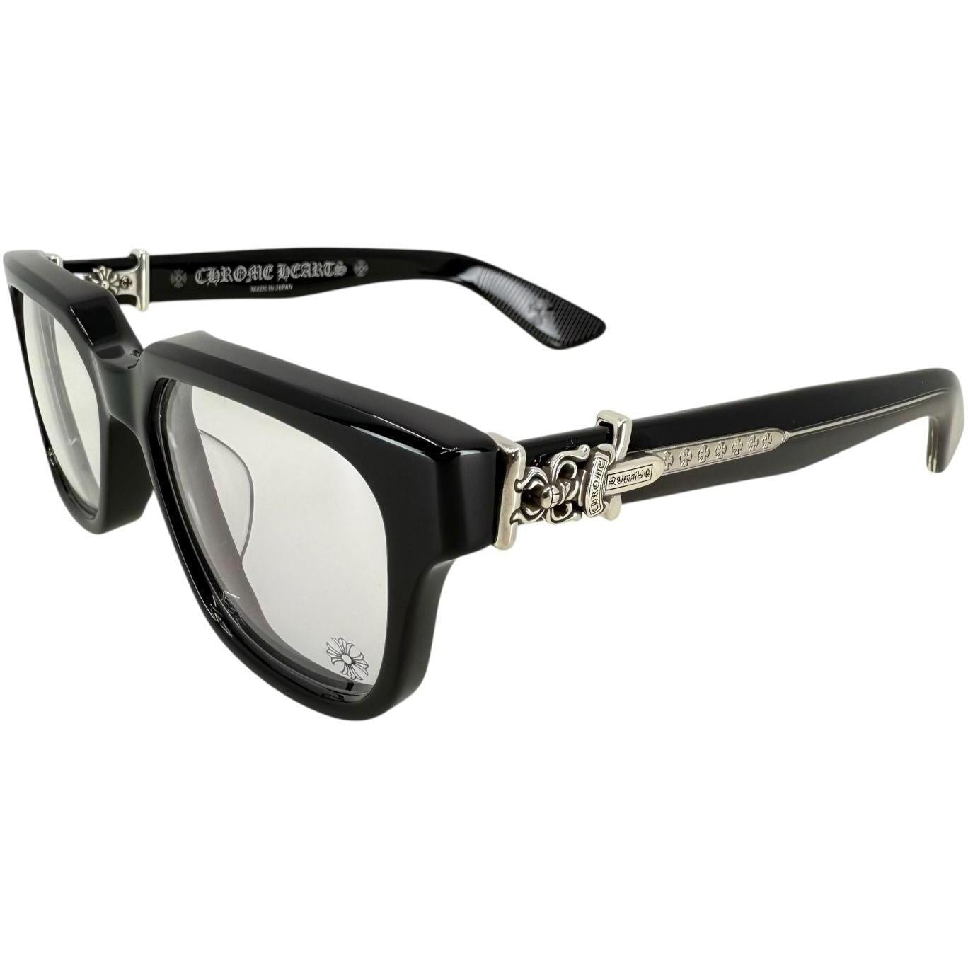 Chrome Hearts Vagillionaire II Black/Sterling Silver Glasses
