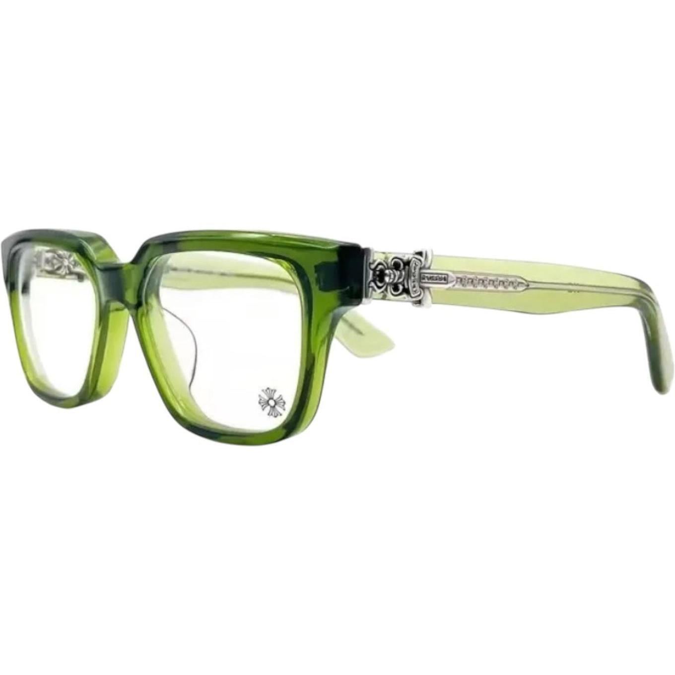 Chrome Hearts Vagillionaire II Green/Silver Glasses