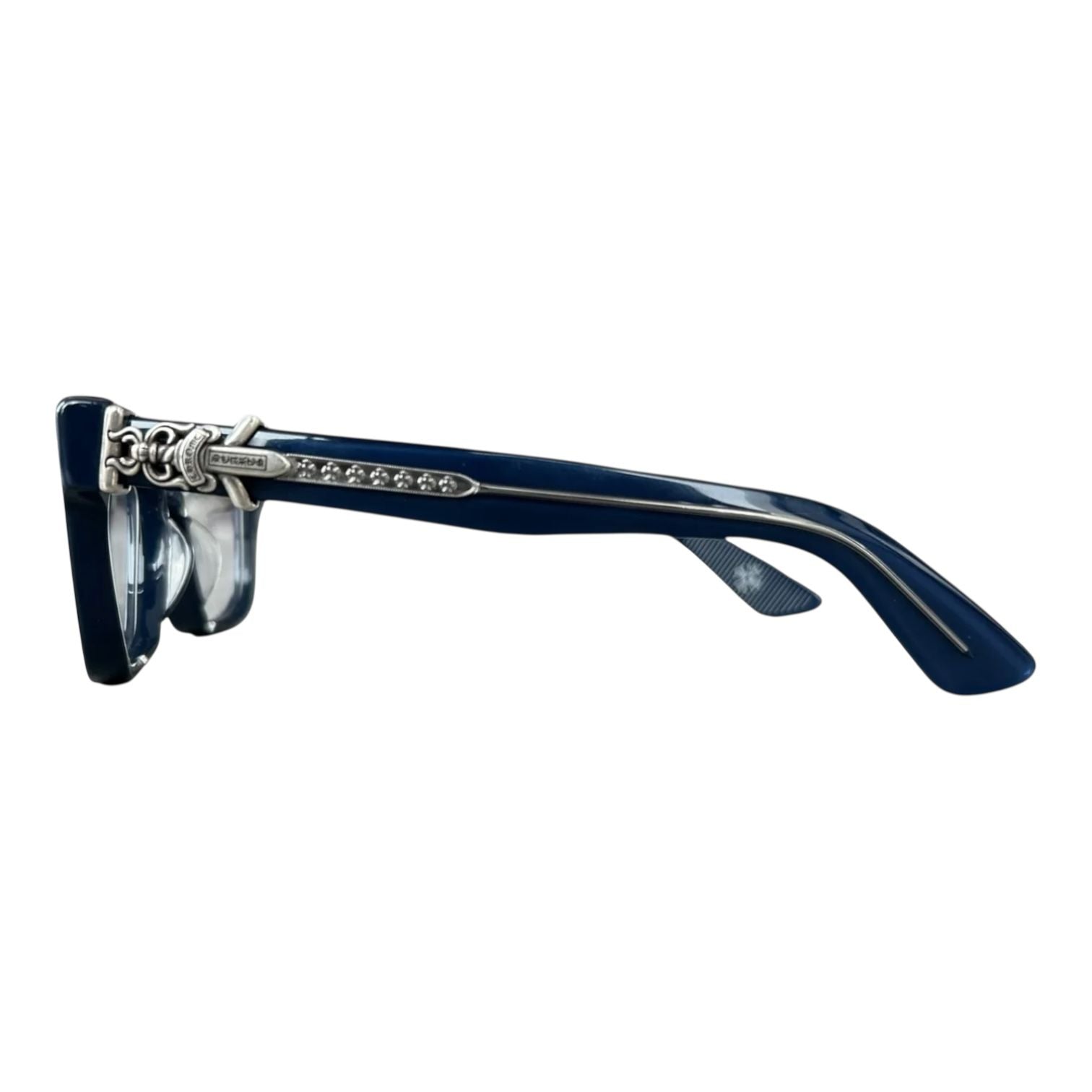 Chrome Hearts Vagillionaire II Peacock Blue/Silver Glasses