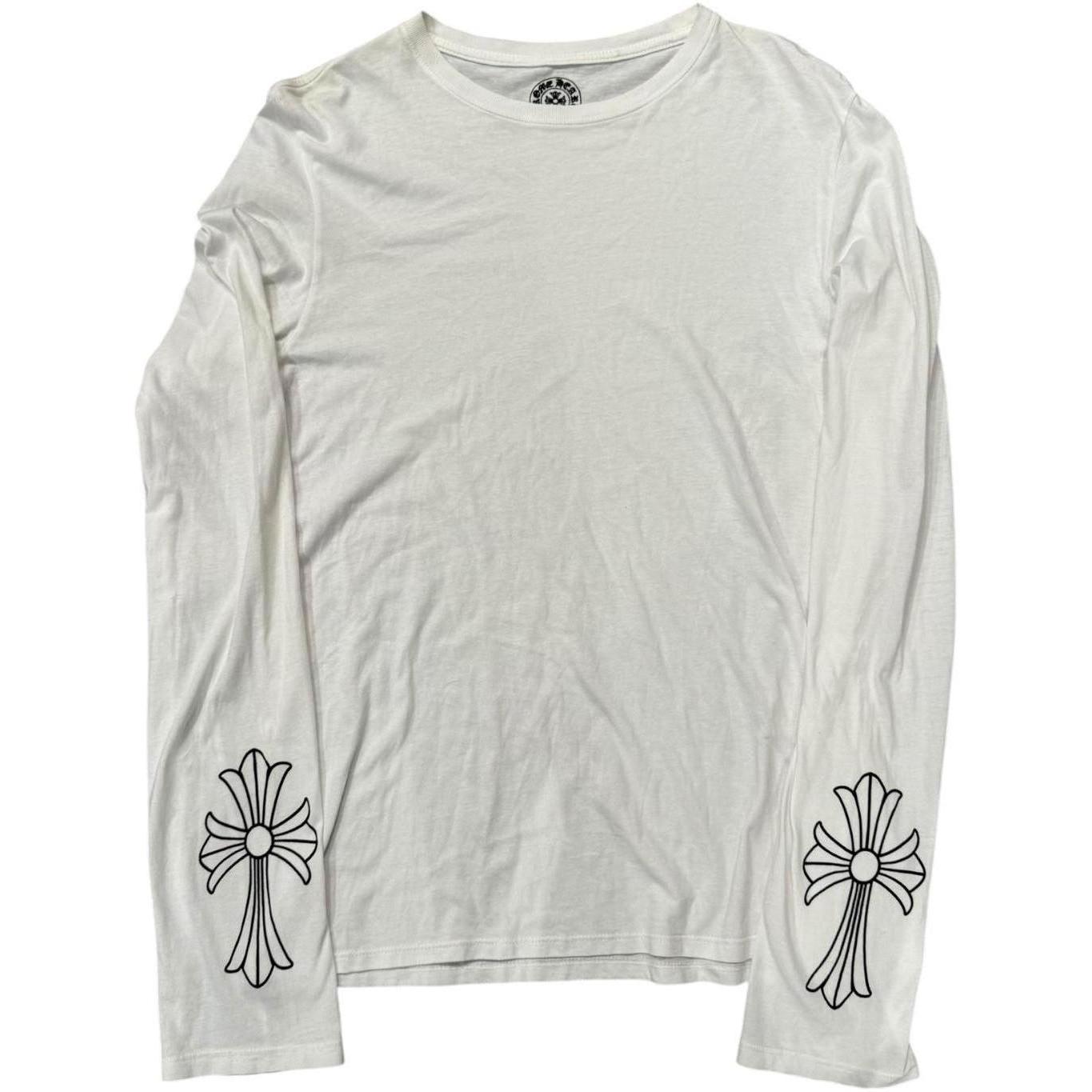Chrome Hearts Vintage Cross Cuff L/S T-shirt White