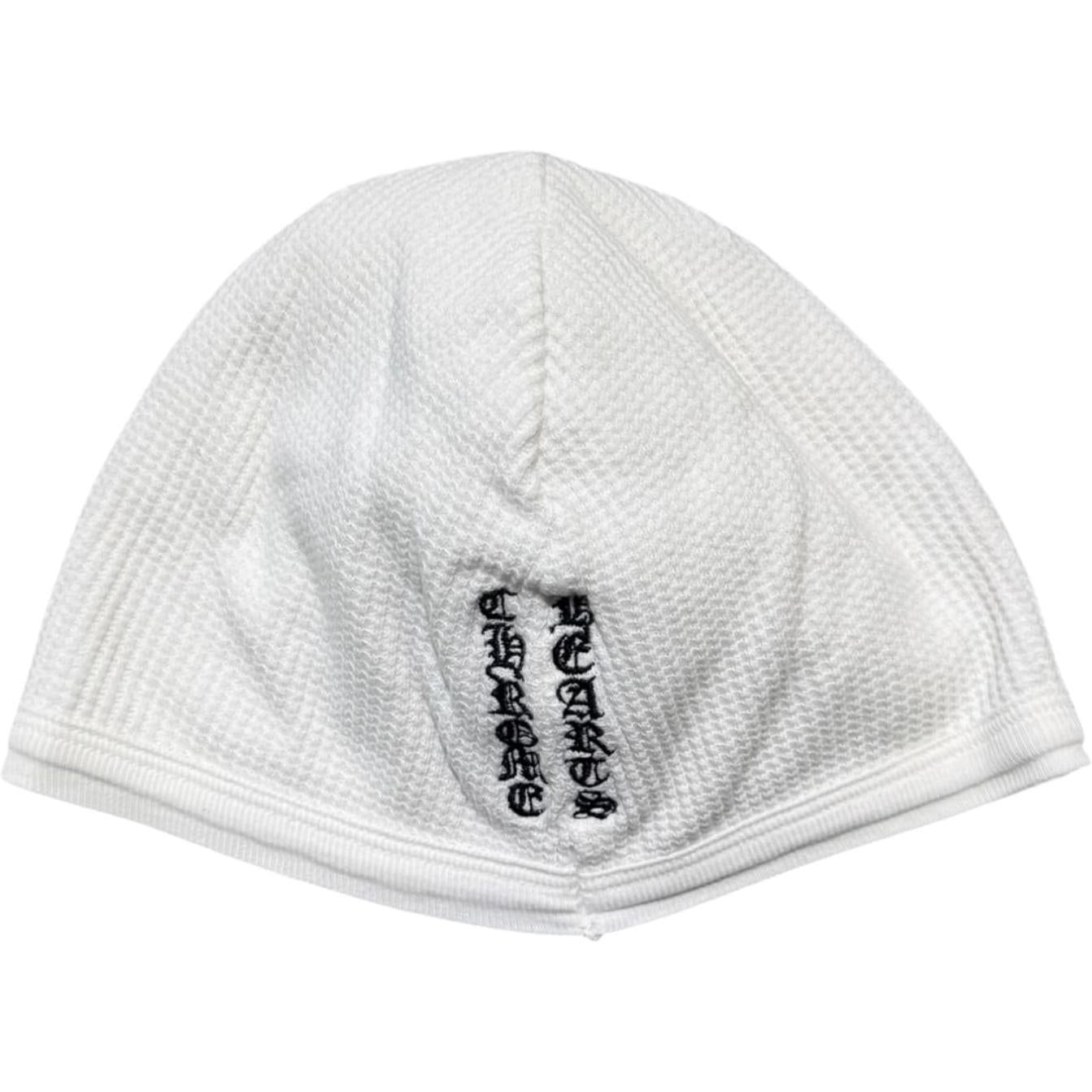 Chrome Hearts Vintage Floral Cross Thermal Beanie White