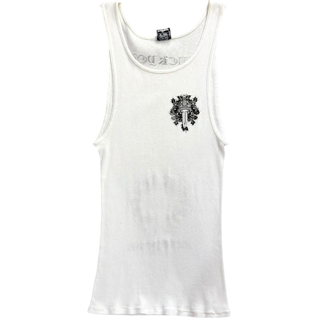 Chrome Hearts Vintage New York Exclusive Fuck You Tank Top White