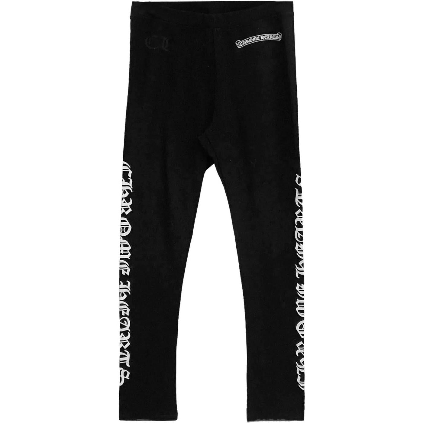 Chrome Hearts Women's Horseshoe Yoga Pant Leggings Black - Like New