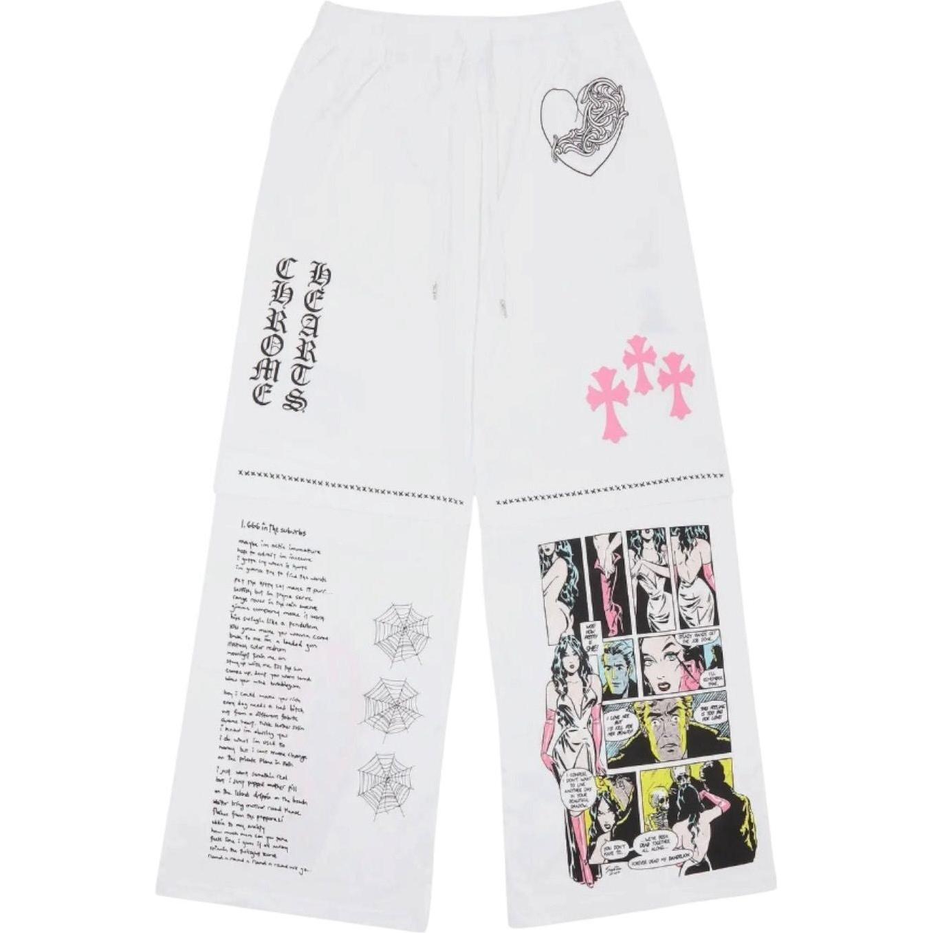 Chrome Hearts X Deadly Doll Miami Exclusive Sweatpants White
