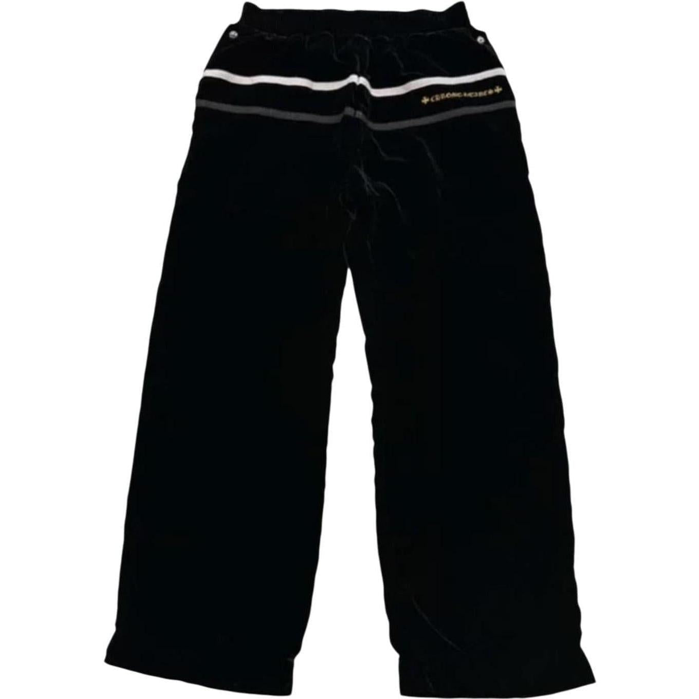 Chrome Hearts Y Not Velour Track Pants Black