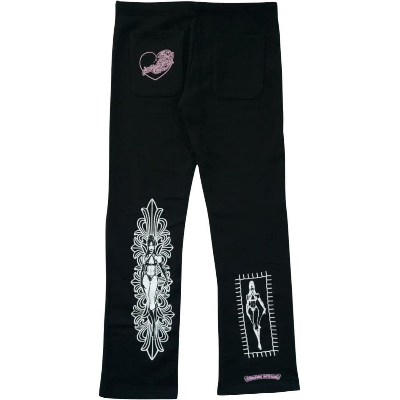 Chrome Hearts x Deadly Doll Miami Art Basel Exclsuive Sweatpants Black