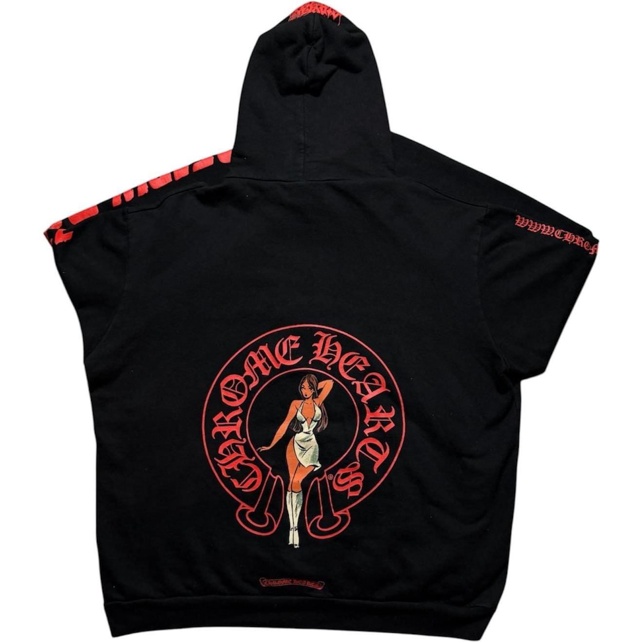Chrome Hearts x Deadly Doll Online Exclusive Hoodie Black/Red - Like New