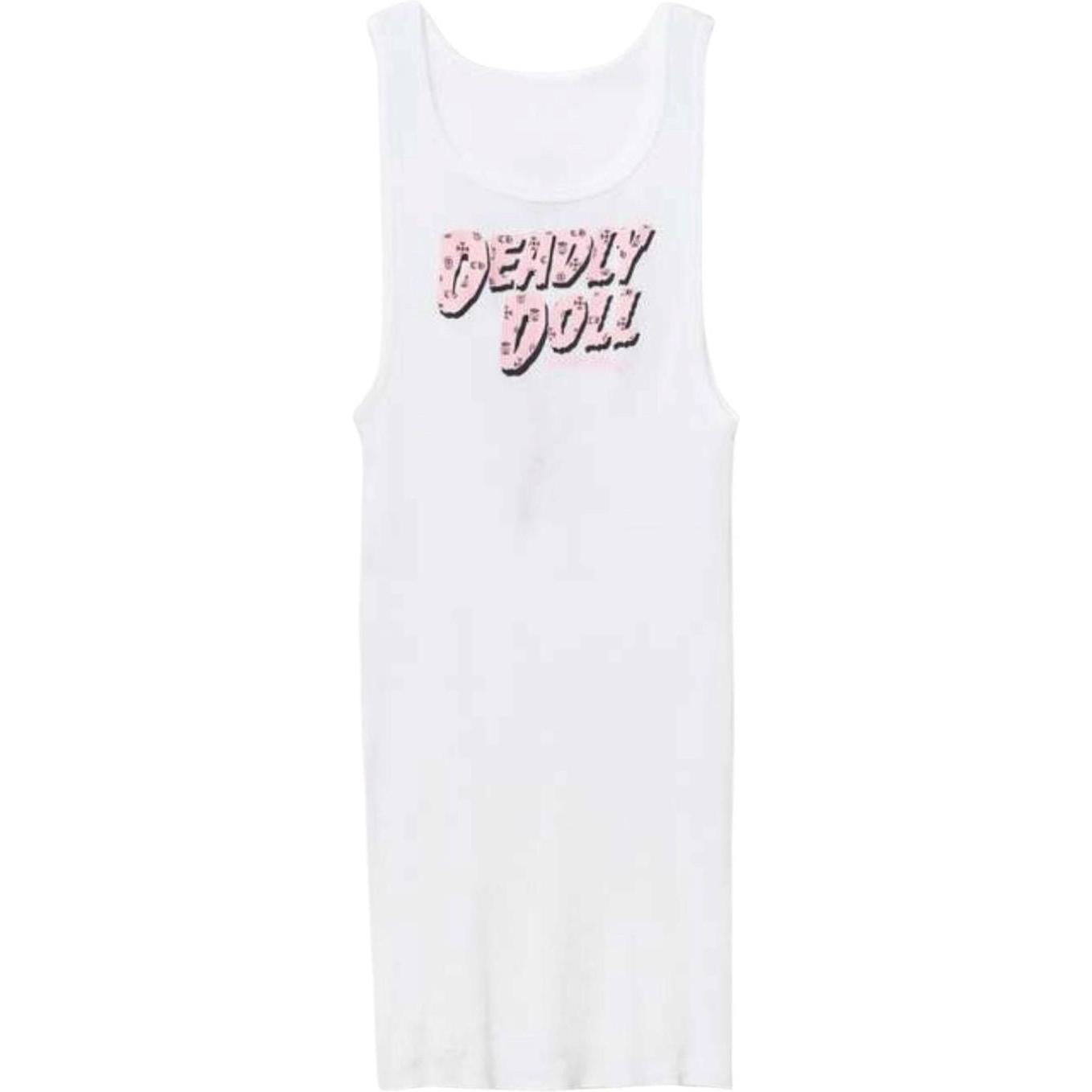 Chrome Hearts x Deadly Doll Tank Top White/Pink