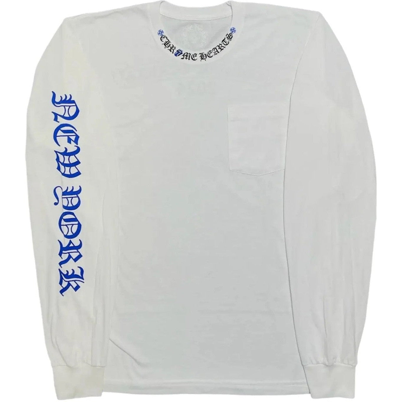 Chrome Hearts x Rolling Stone 2024 Tour L/S T-Shirt White Blue