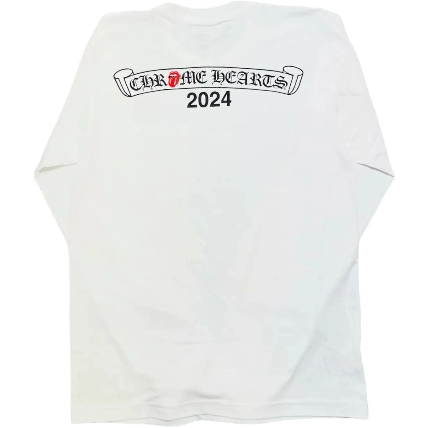 Chrome Hearts x Rolling Stone 2024 Tour L/S T-Shirt White Red