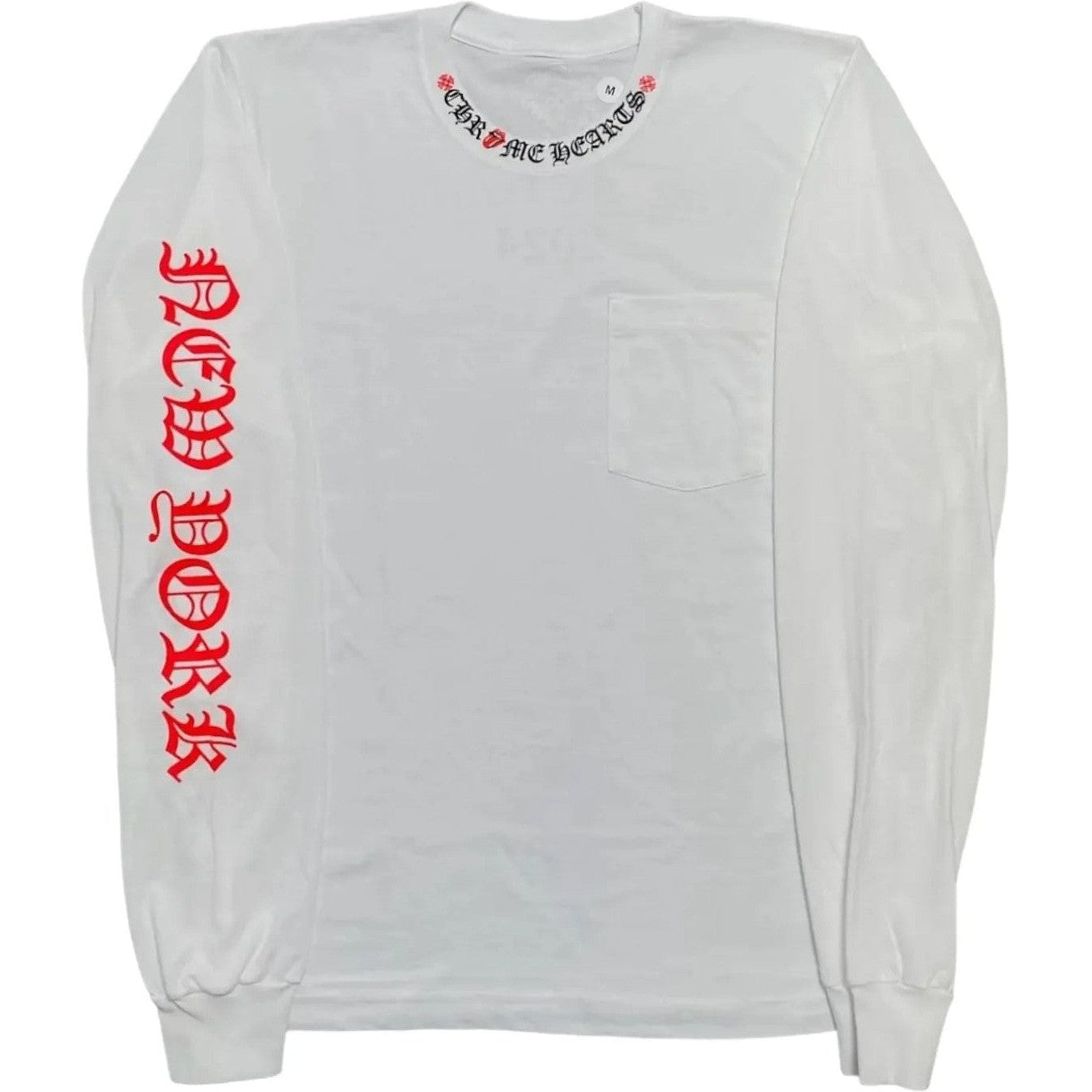 Chrome Hearts x Rolling Stone 2024 Tour L/S T-Shirt White Red