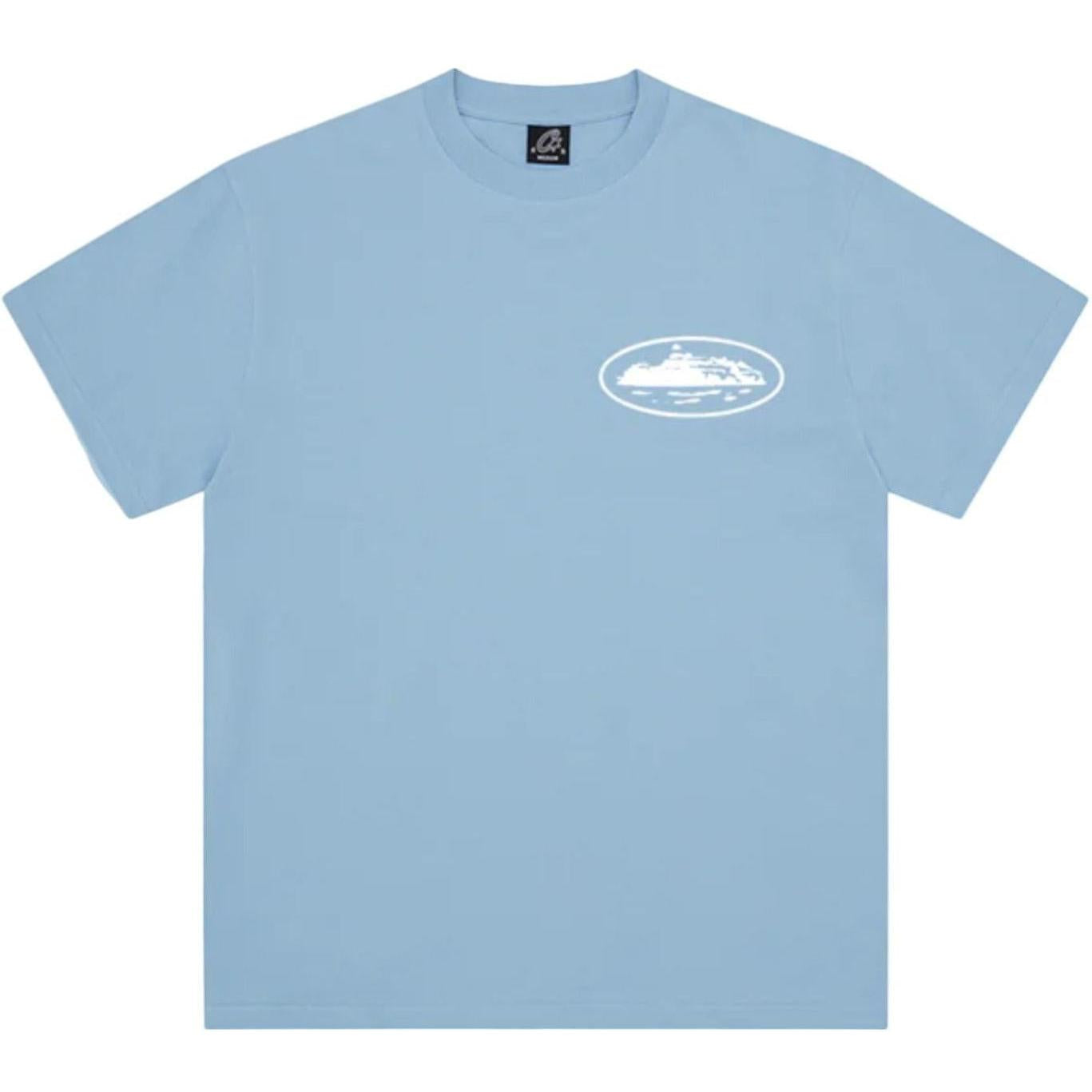 Corteiz OG Island Logo T-Shirt Baby Blue