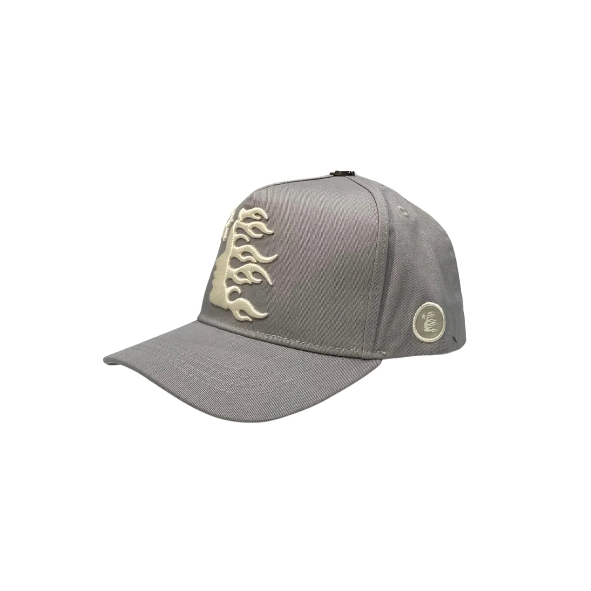 Hellstar Logo 6-Panel Snapback Hat Grey
