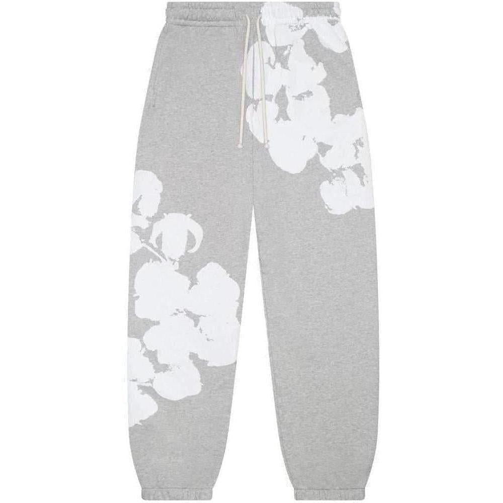 Denim Tears Big Cotton Wreath Sweatpants Grey