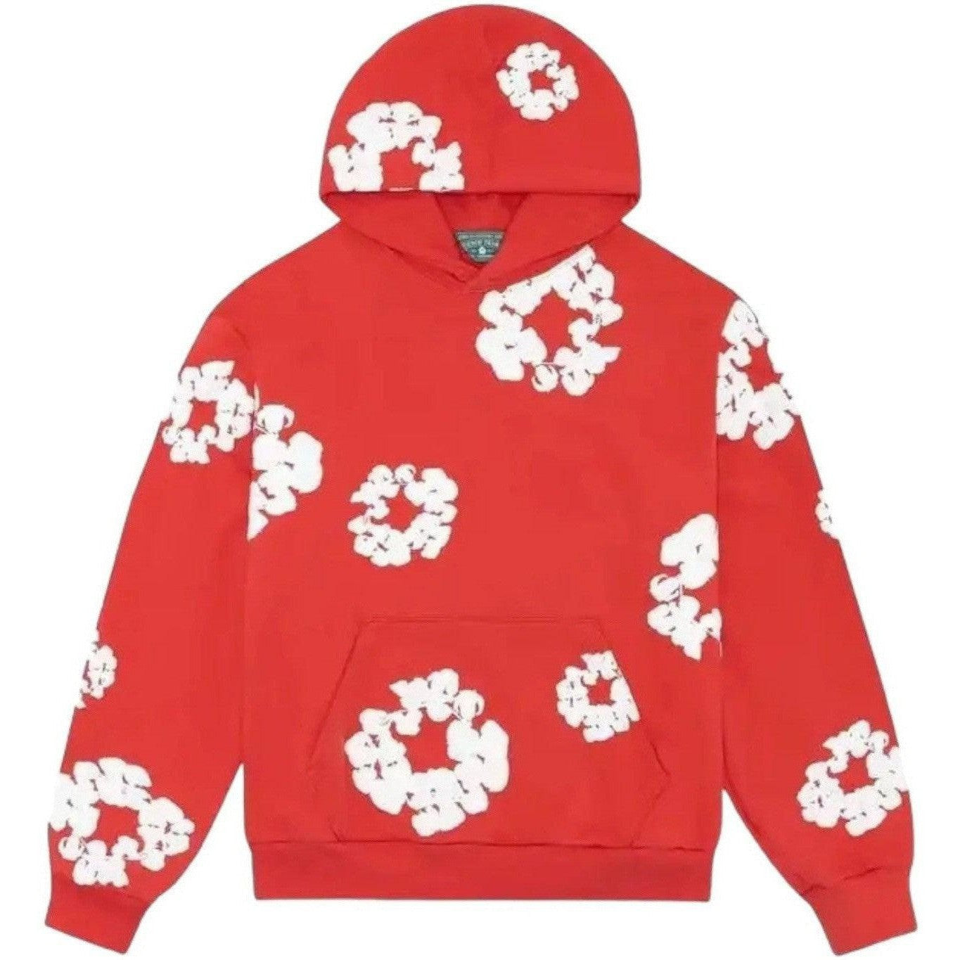 Denim Tears Cotton Wreath Hoodie Red