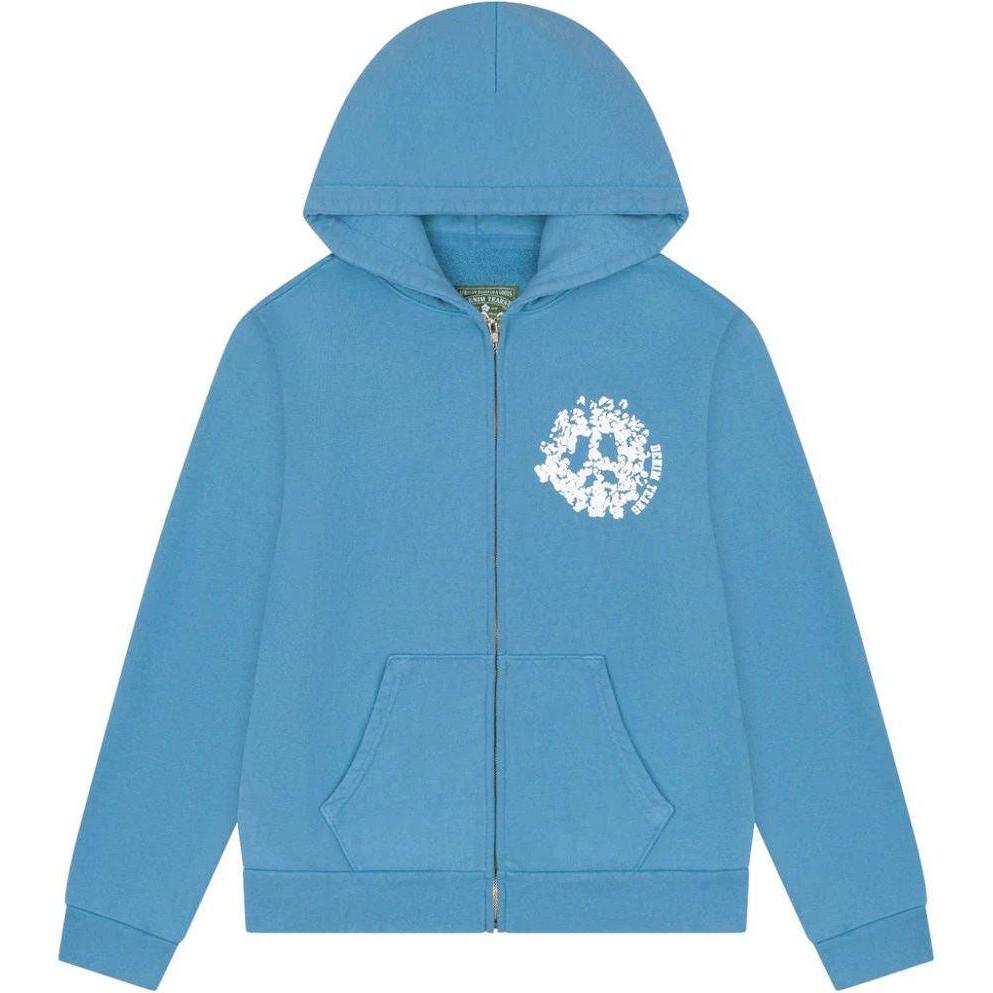 Denim Tears Denim University Zip Hoodie Light Blue