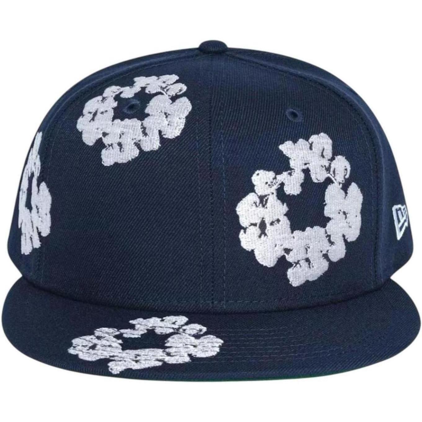 Denim Tears New Era Cotton Wreath 59/50 Cap Navy