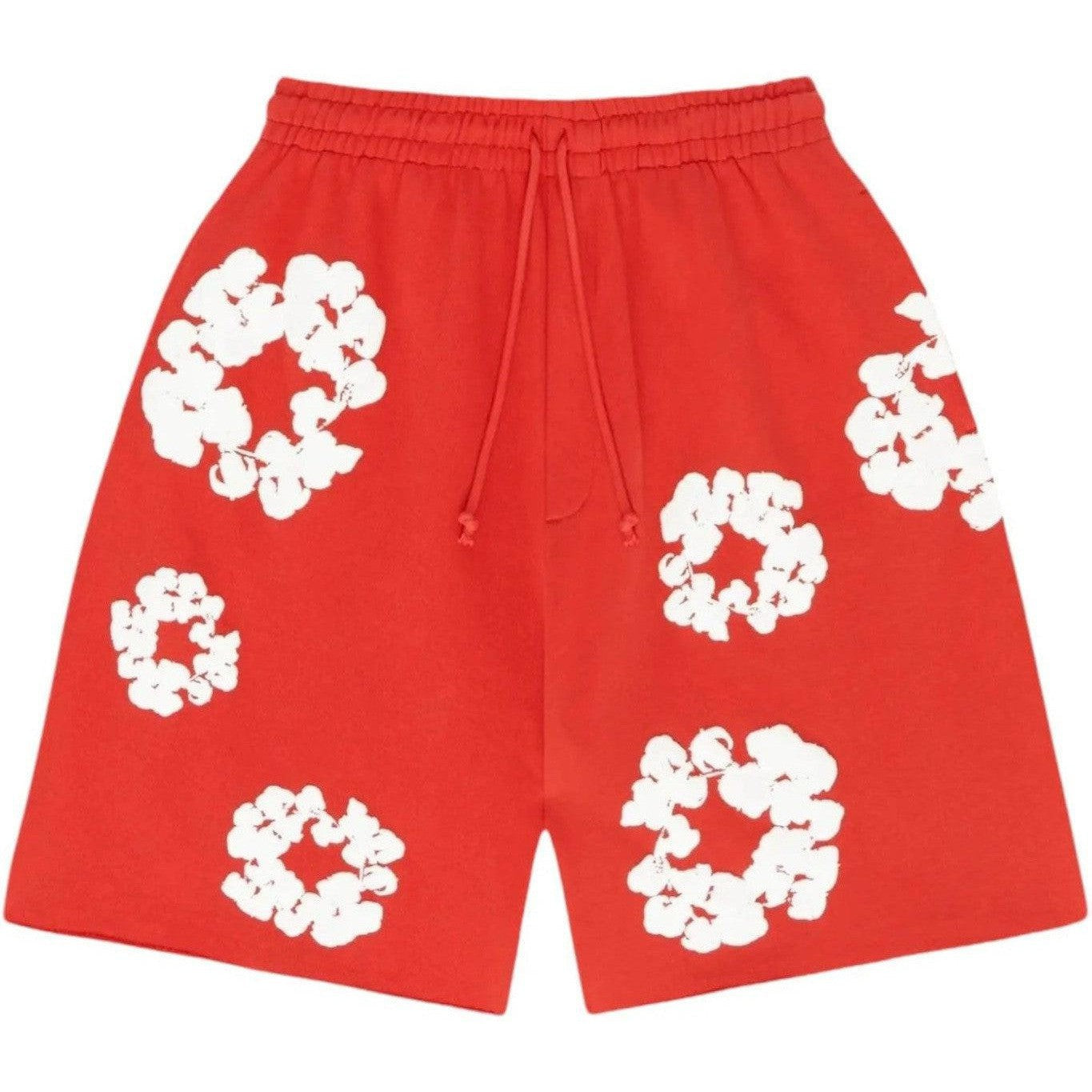 Denim Tears The Cotton Wreath Shorts Red