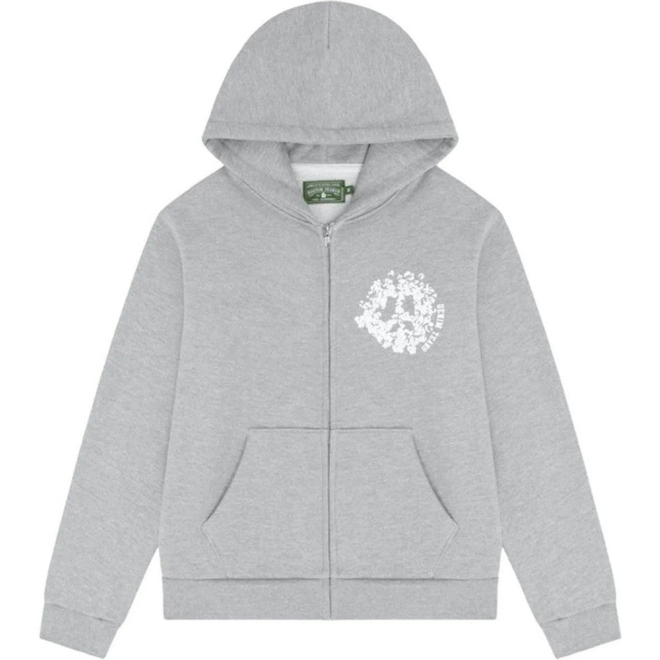 Denim Tears University Zip Hoodie Grey