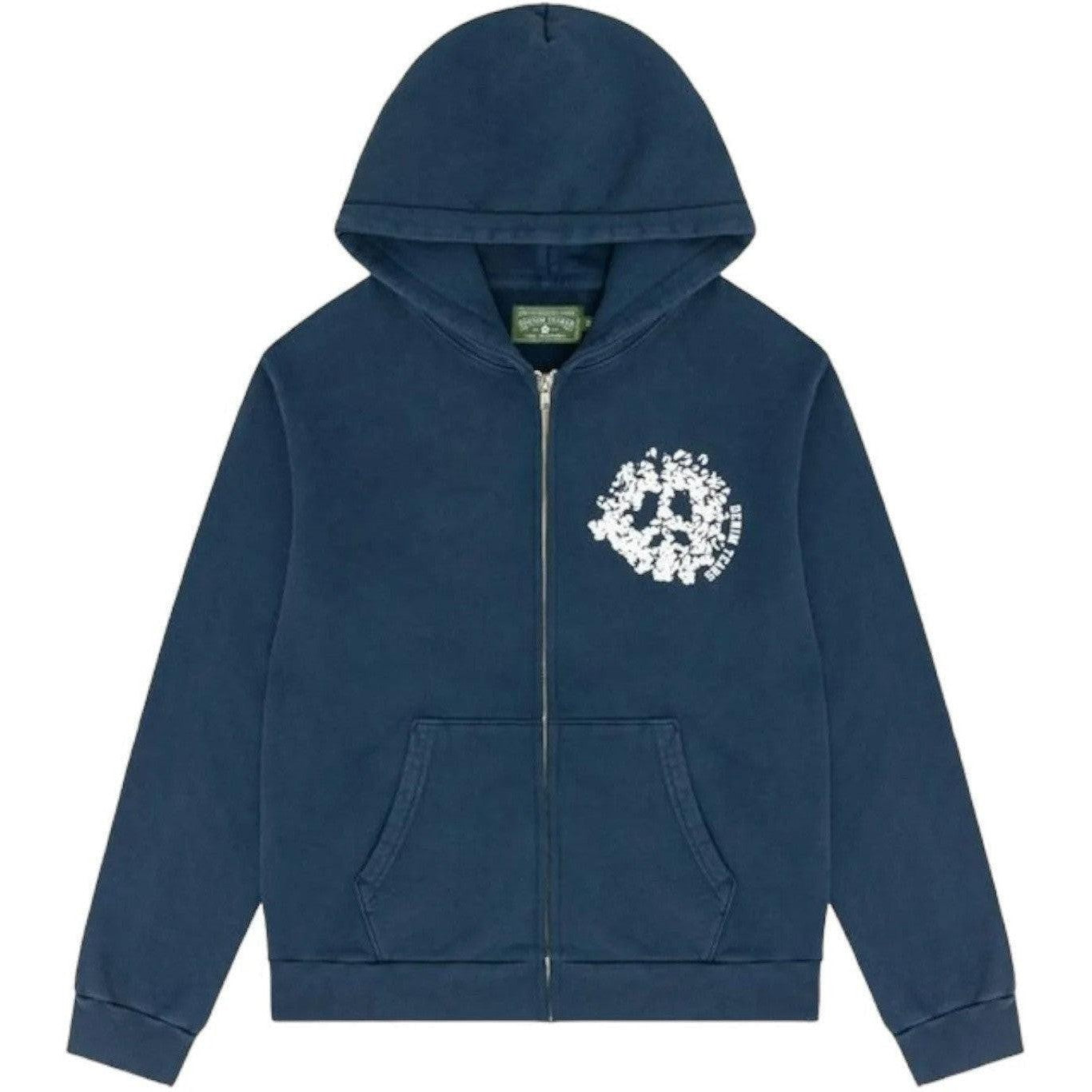 Denim Tears University Zip Hoodie Navy