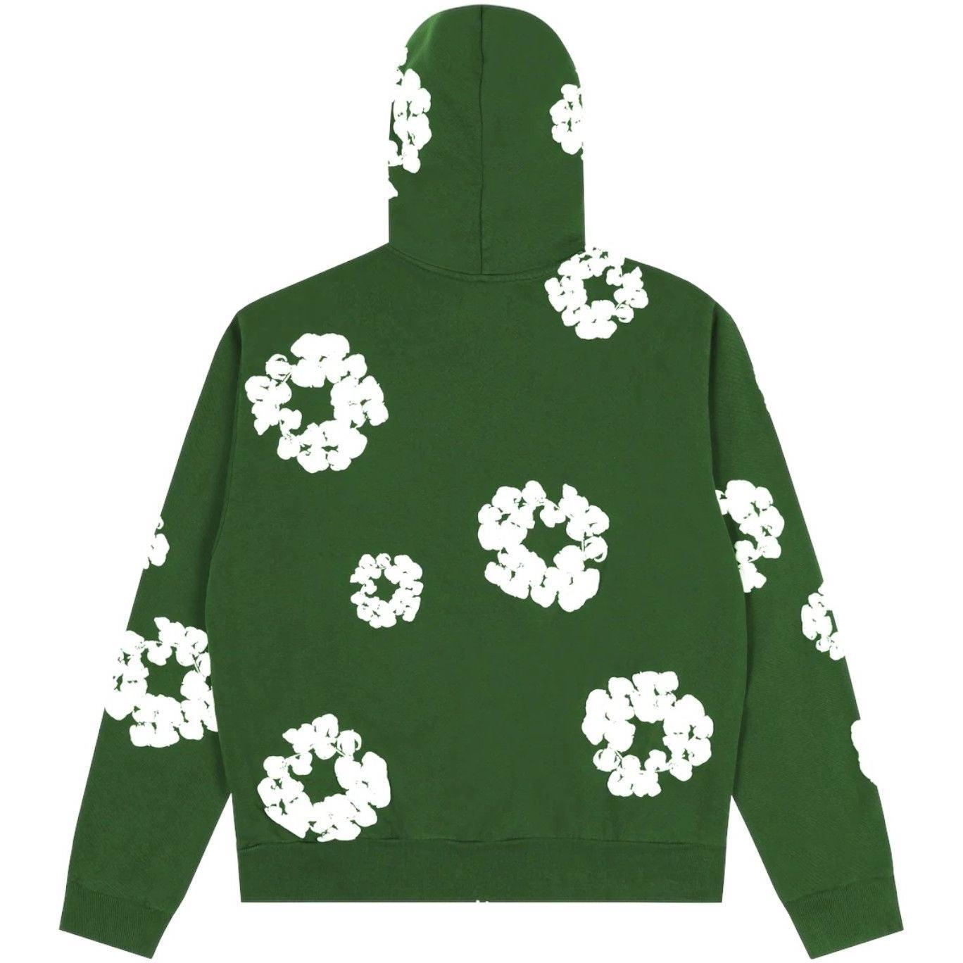 Denim Tears Zip Up Hoodie Green