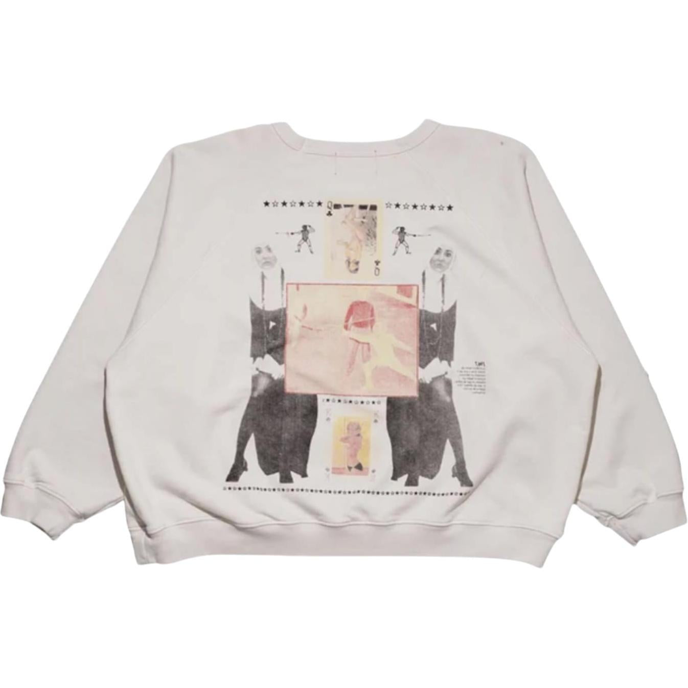 Enfants Riches Déprimés Boy Hurt In Duel Raglan Crewneck Worn White