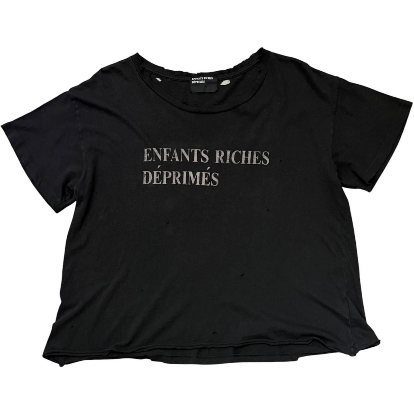 Enfants Riches Déprimés Classic Logo T-Shirt Faded Black - Like New