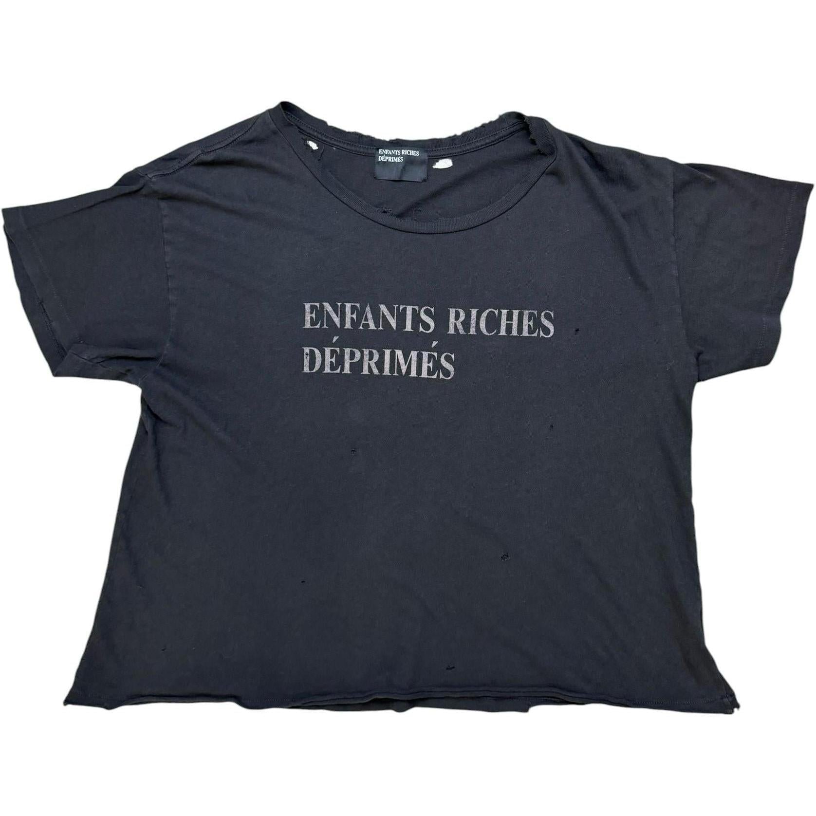 Enfants Riches Déprimés Classic Logo T-Shirt Faded Black - Like New