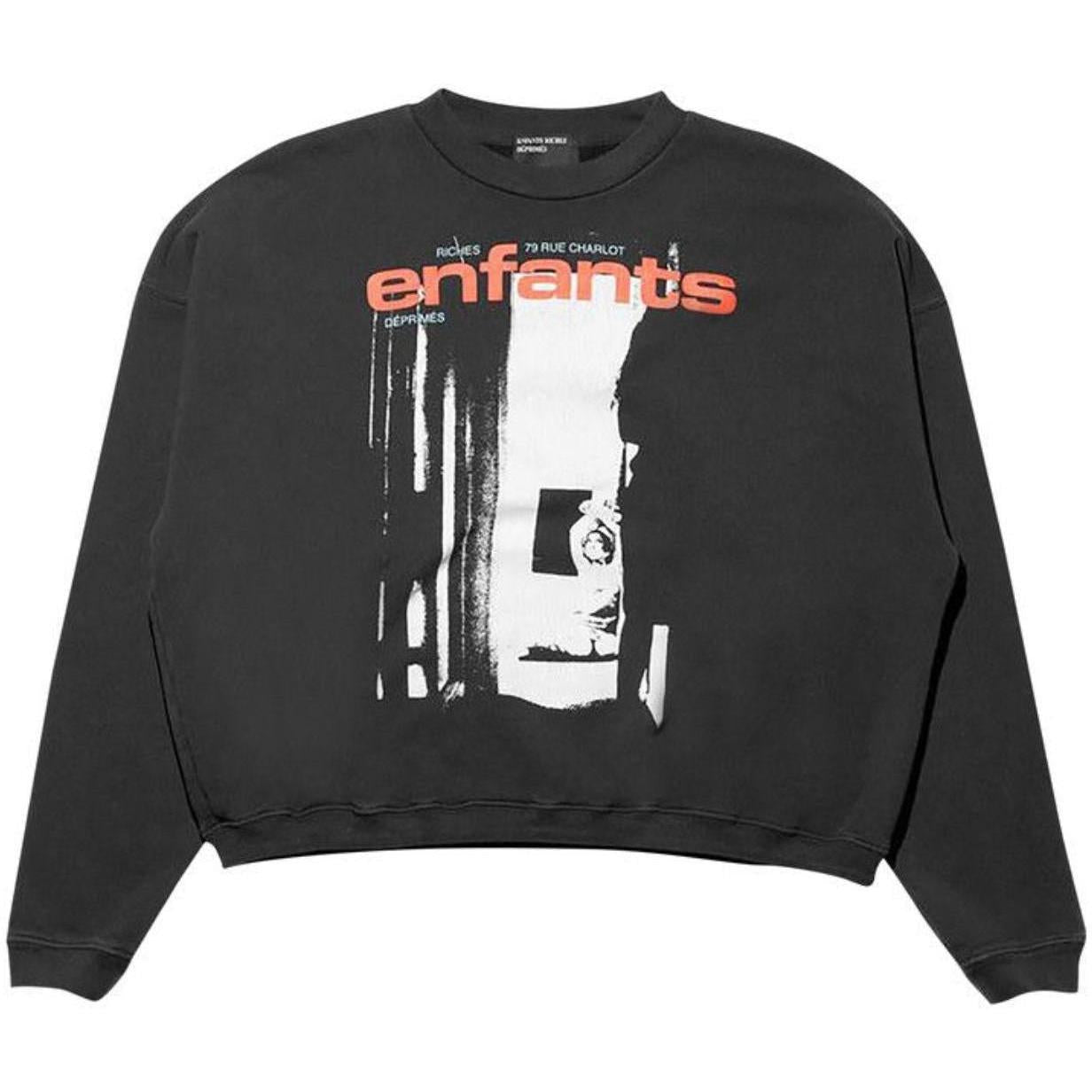 Enfants Riches Déprimés Enfants Bondage 14 Crewneck Sweatshirt Faded Black