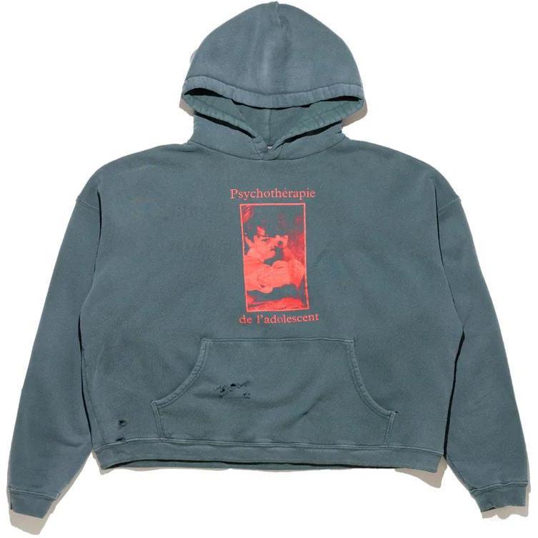 Enfants Riches Déprimés Psychotherapie De L'adolescent Hoodie Antique Green